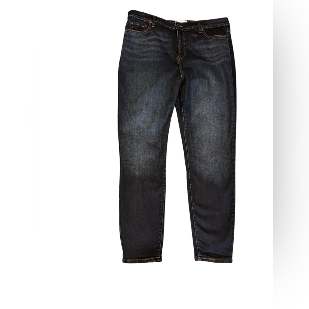 Everlane Women's Dark Wash Denim High-Rise Skinny Jeans Sz. 35 Tall